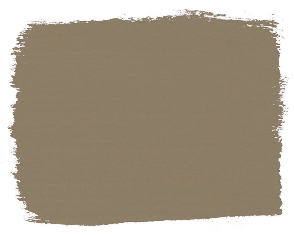 Próbka farby do mebli Chalk Paint™ firmy Annie Sloan w kolorze Coco, łagodne połączenie brązu i szarości