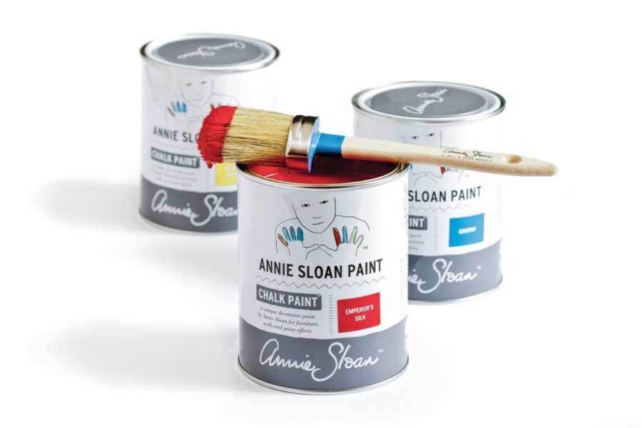 Chalk Paint® by Annie Sloan 1 litre tins in Emperor's Silk, Giverny and English Yellow