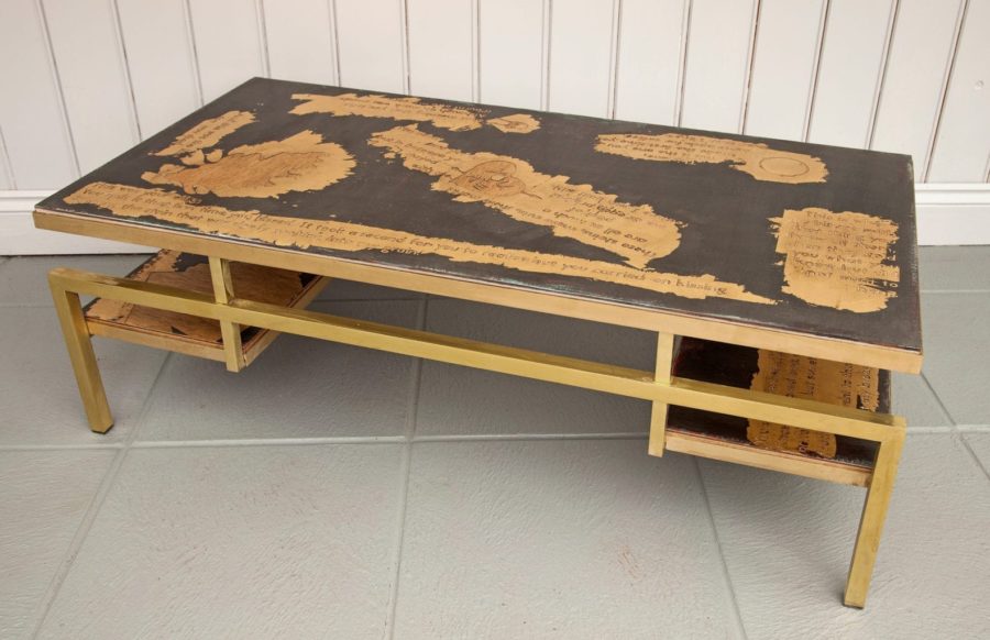 Memories Gilded Coffee Table by Annie Sloan Painter in Residence Tim Gould painted with Chalk Paint®