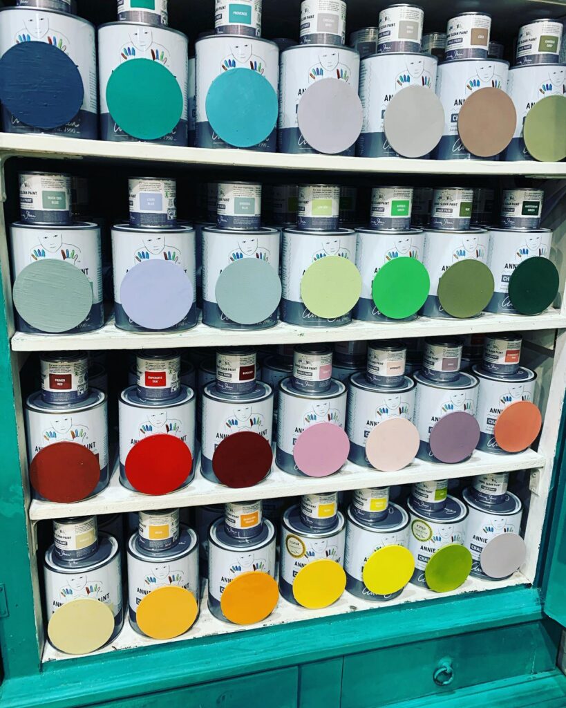 chalk paint display cupboard