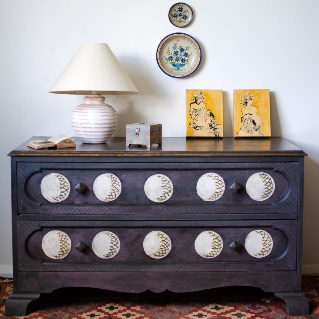Rodmell Charleston Inspired Chest of Drawers by Jeanie Simpson