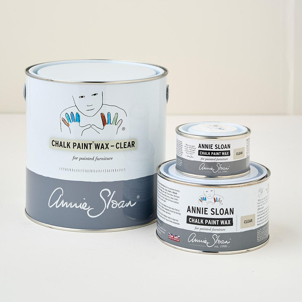 Annie Sloan Clear Wax Group Product Image featuring all three sizes