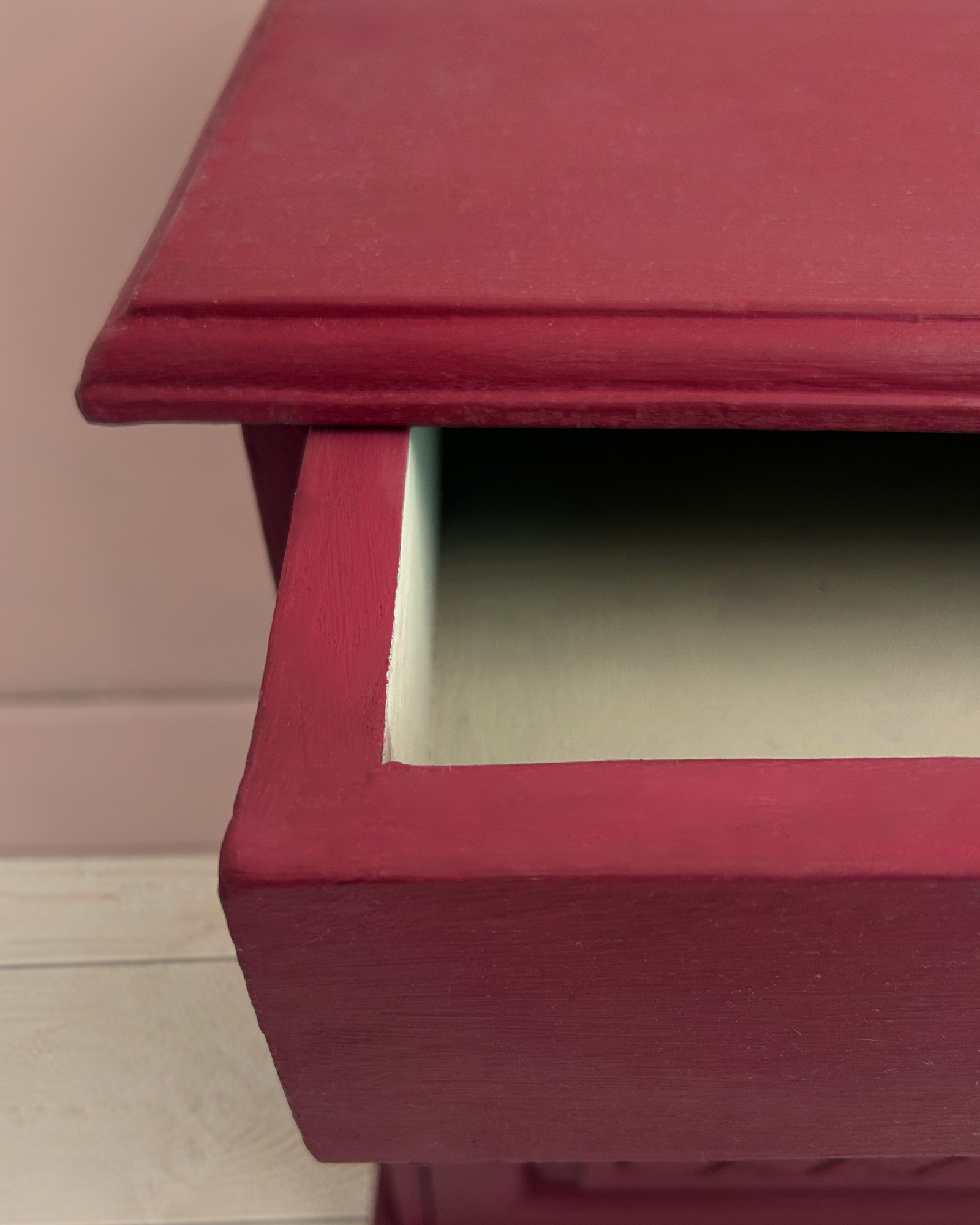 Annie Sloan Burgundy - Side Table