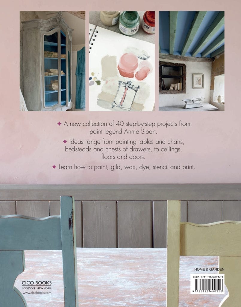 Colour Recipes for Painted Furniture and More by Annie Sloan book published by Cico back cover