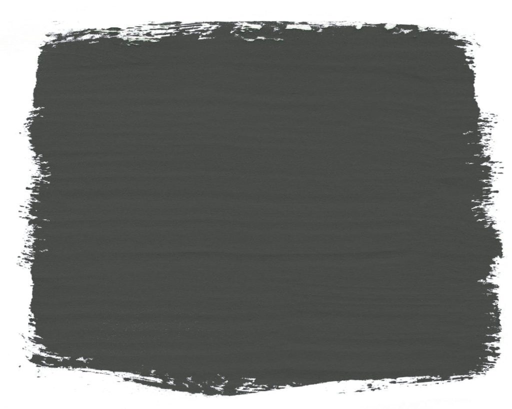 Paint swatch of Graphite Chalk Paint® furniture paint by Annie Sloan, a soft charcoal grey black