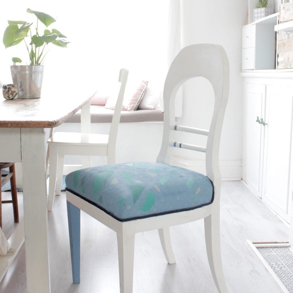 Painted chair makeover by Painter in Residence Hester van Overbeek with Chalk Paint® by Annie Sloan