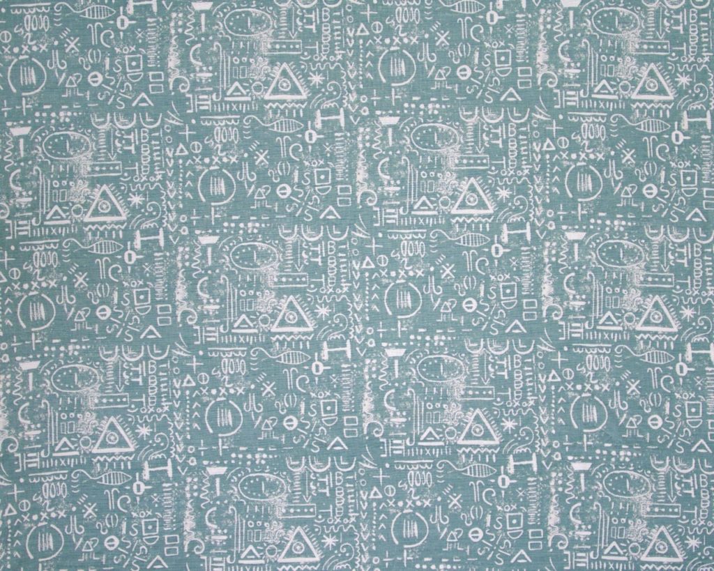 Tacit in Duck Egg Blue fabric by Annie Sloan