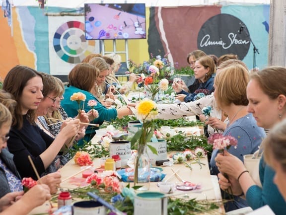 The Handmade Fair flower workshop 2016