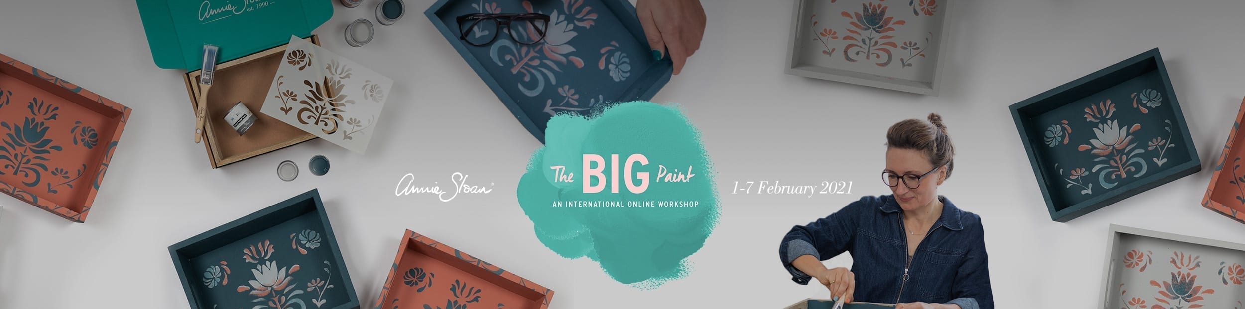 The Big Paint workshop by Annie Sloan - paint your own tray with Chalk Paint® furniture paint