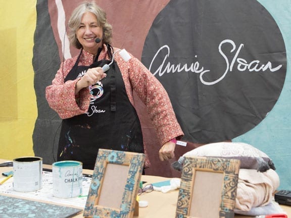 Annie Sloan at a Chalk Paint® demonstration