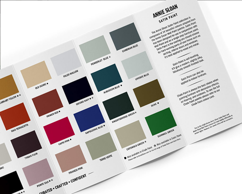 Annie Sloan Wall Paint & Satin Paint Colour Card