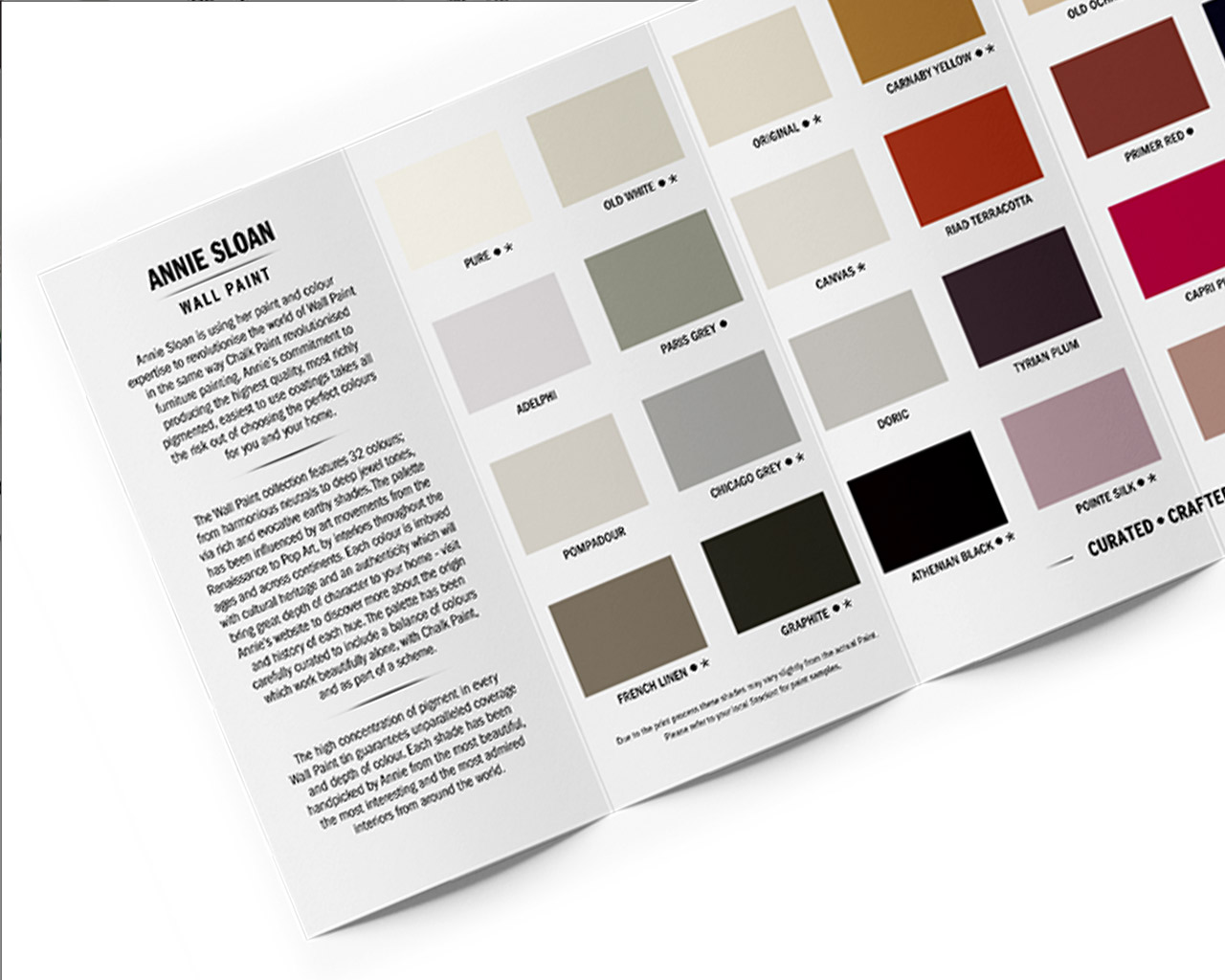 Annie Sloan Wall Paint & Satin Paint Colour Card