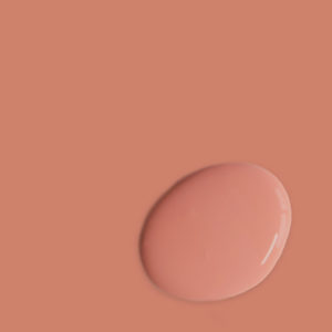 Mokra i sucha próbka kolorystyczna farby Annie Sloan w kolorze Scandinavian Pink