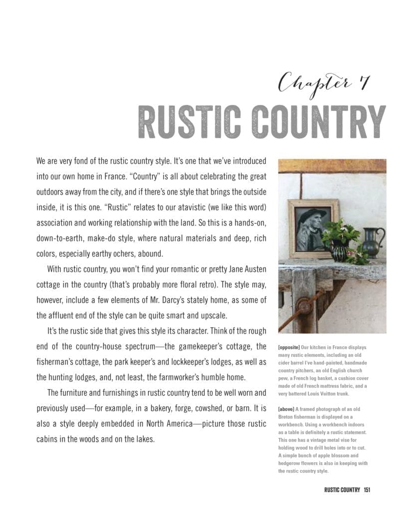 Room Recipes for Style and Colour by Annie Sloan published by Cico page 151 Rustic Country