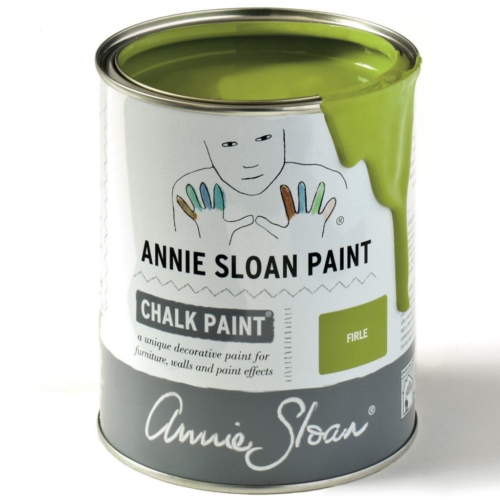 1 litre tin of Firle Chalk Paint® furniture paint by Annie Sloan, a fresh, zesty and crisp green made in collaboration with Charleston Farmhouse