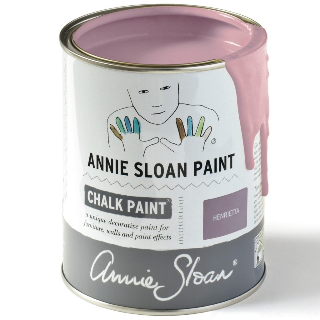 1 litre tin of Henrietta Chalk Paint® furniture paint by Annie Sloan, a rich and complex pink with a hint of lilac