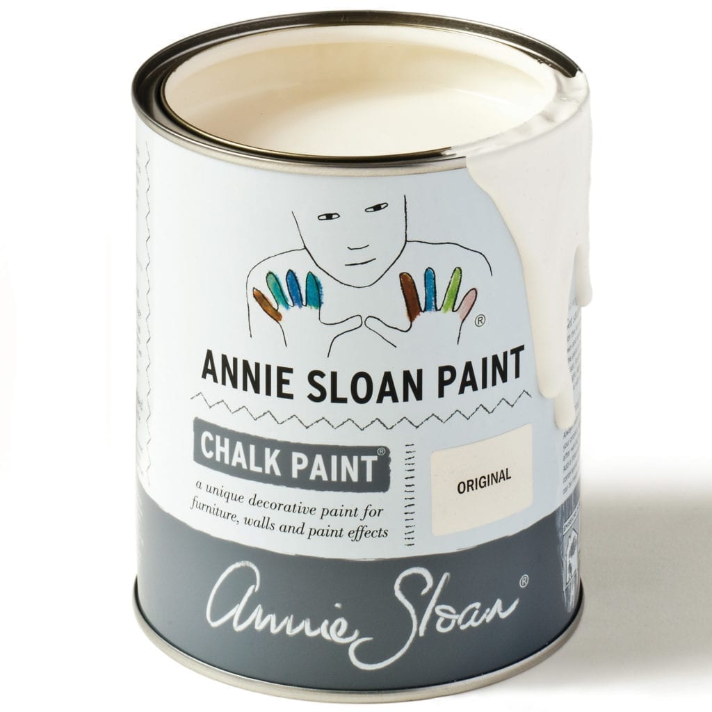 1 litre of Original Chalk Paint® furniture paint by Annie Sloan, a warm slightly creamy soft white