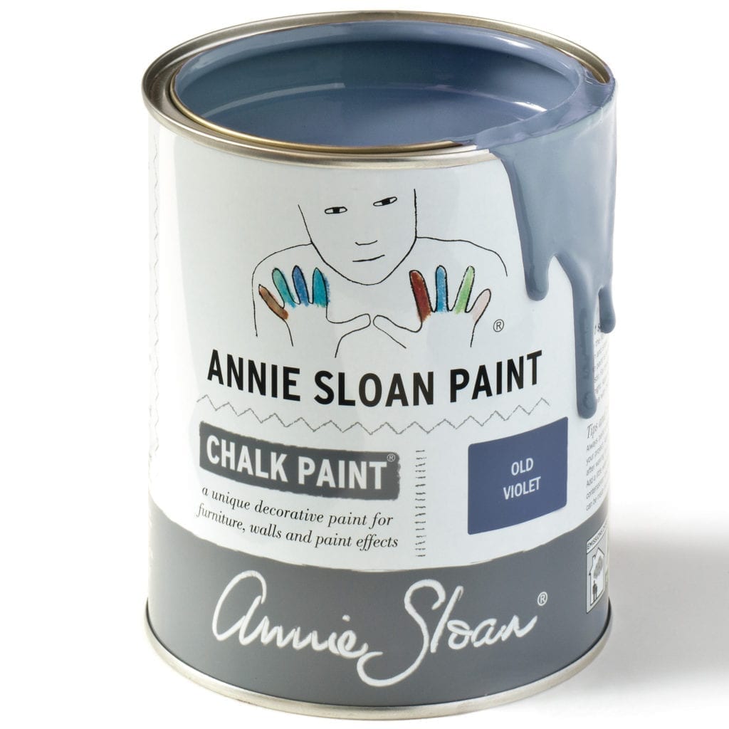1 litre tin of Old Violet Chalk Paint® furniture paint by Annie Sloan, a classic dusty lavender purple