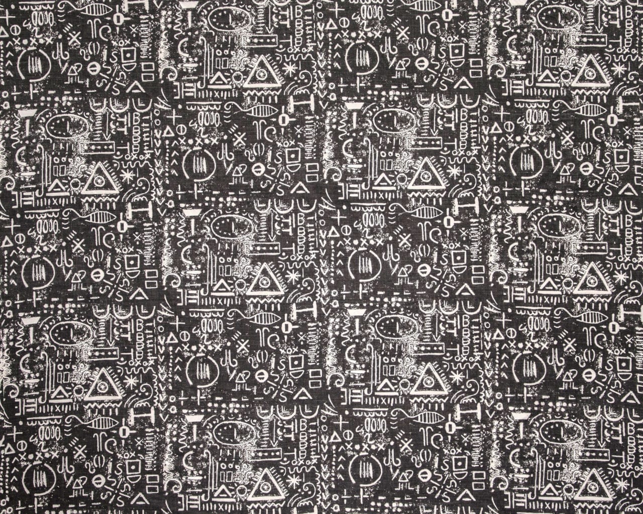 Tacit in Graphite fabric by Annie Sloan