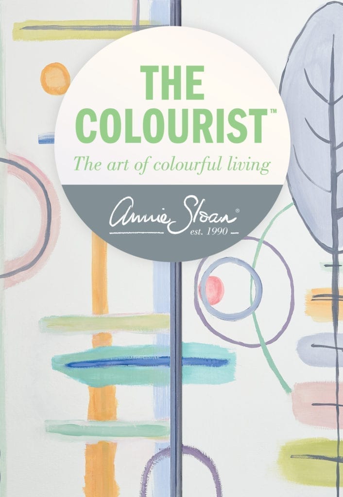 The Colourist Issue 4 front cover snippet painted by Annie Sloan with Chalk Paint®