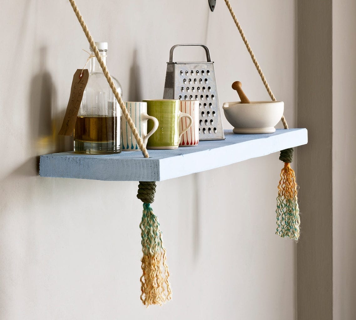 How to Make a DIY Rope Shelf - Techniques