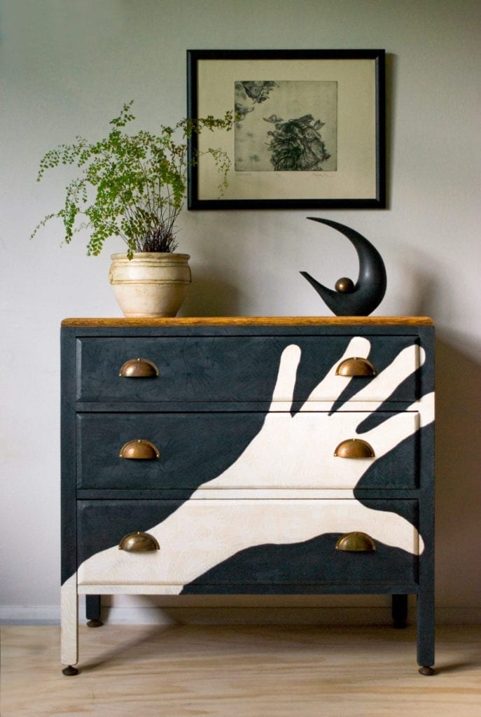 Hand Drawers by Annie Sloan Painter in Residence Jeanie Simpson painted with Chalk Paint®
