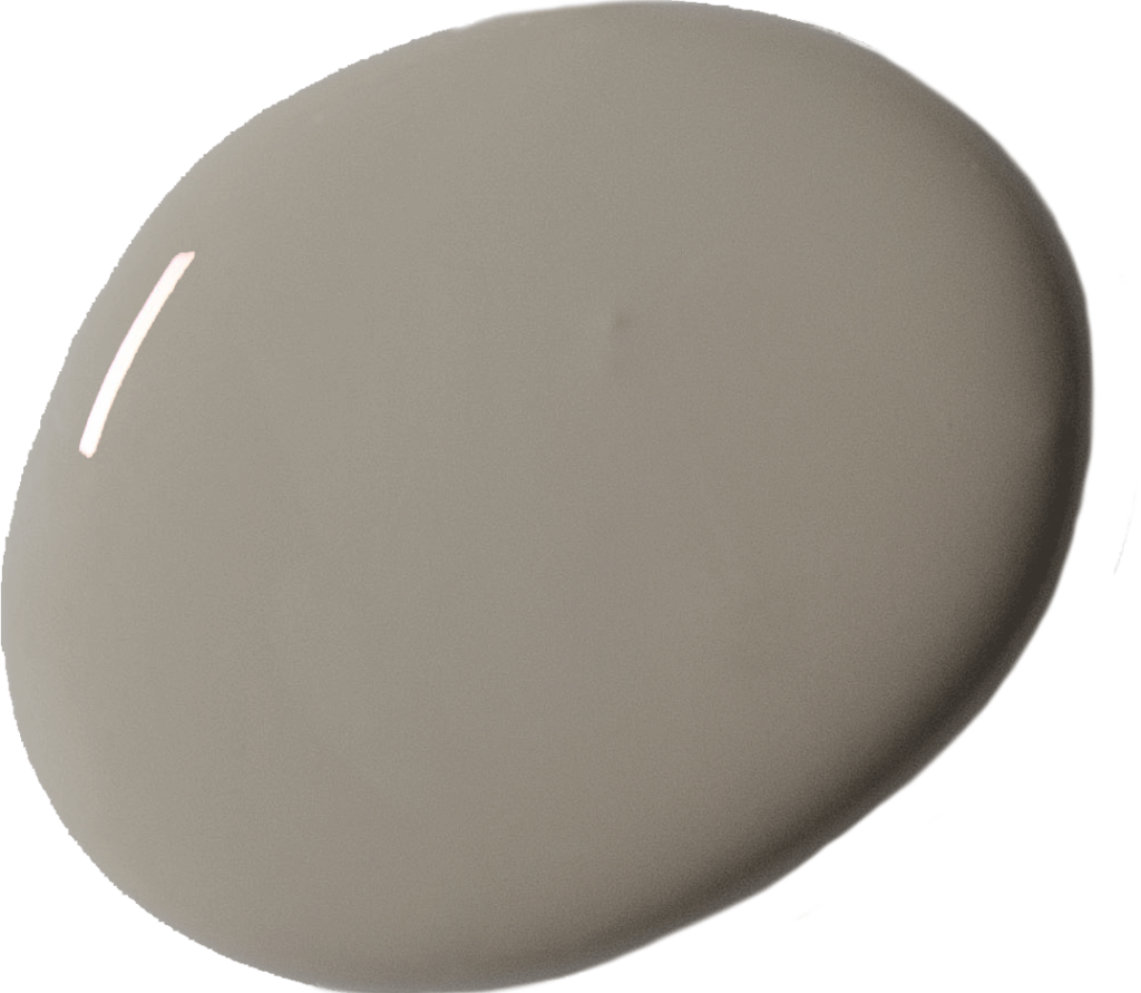 Annie Sloan's French Linen grey wall paint blob swatch