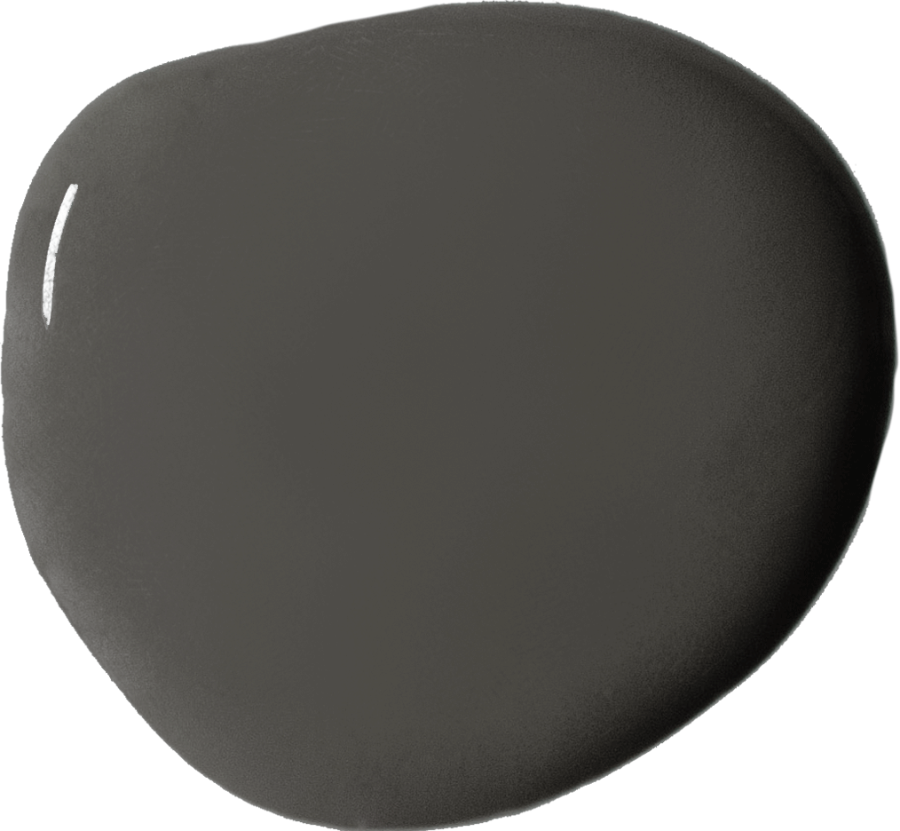 Annie Sloan's Graphite grey wall paint blob swatch