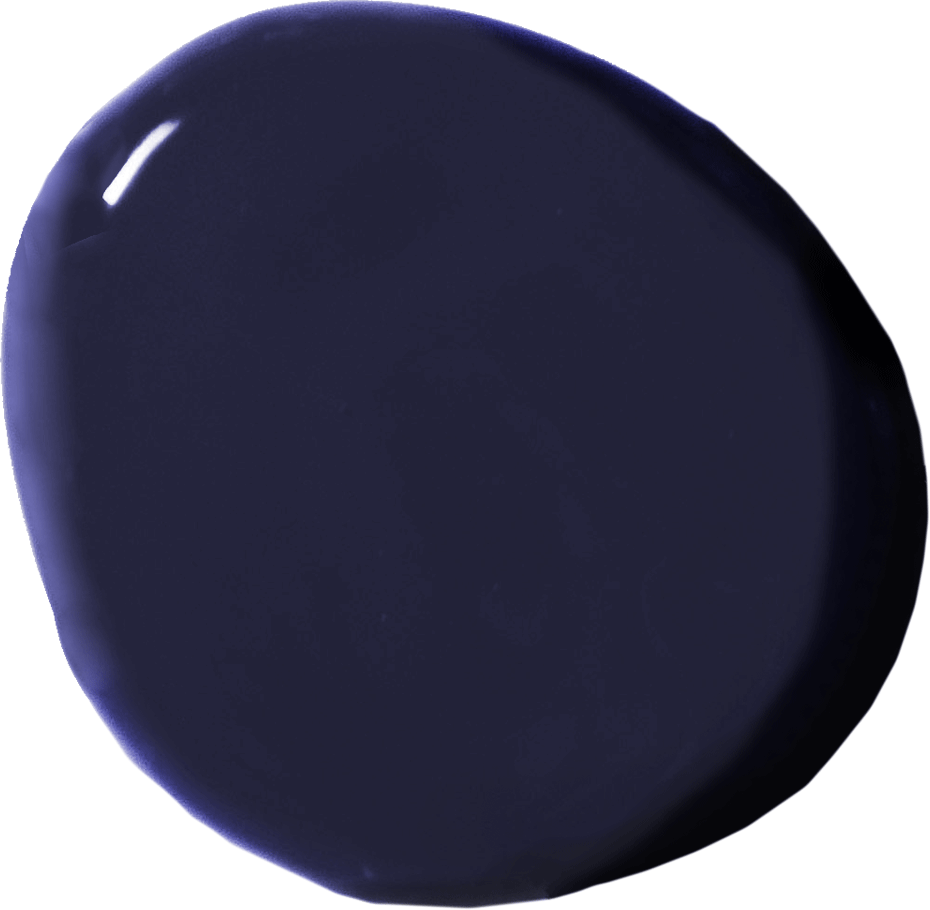 Annie Sloan's Oxford Navy wall paint blob swatch