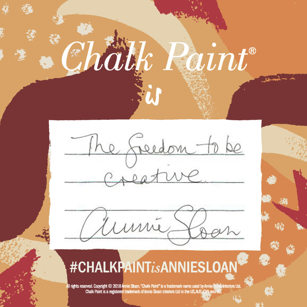 Annie Sloan Chalk Paint Freedom to be Creative Graphic
