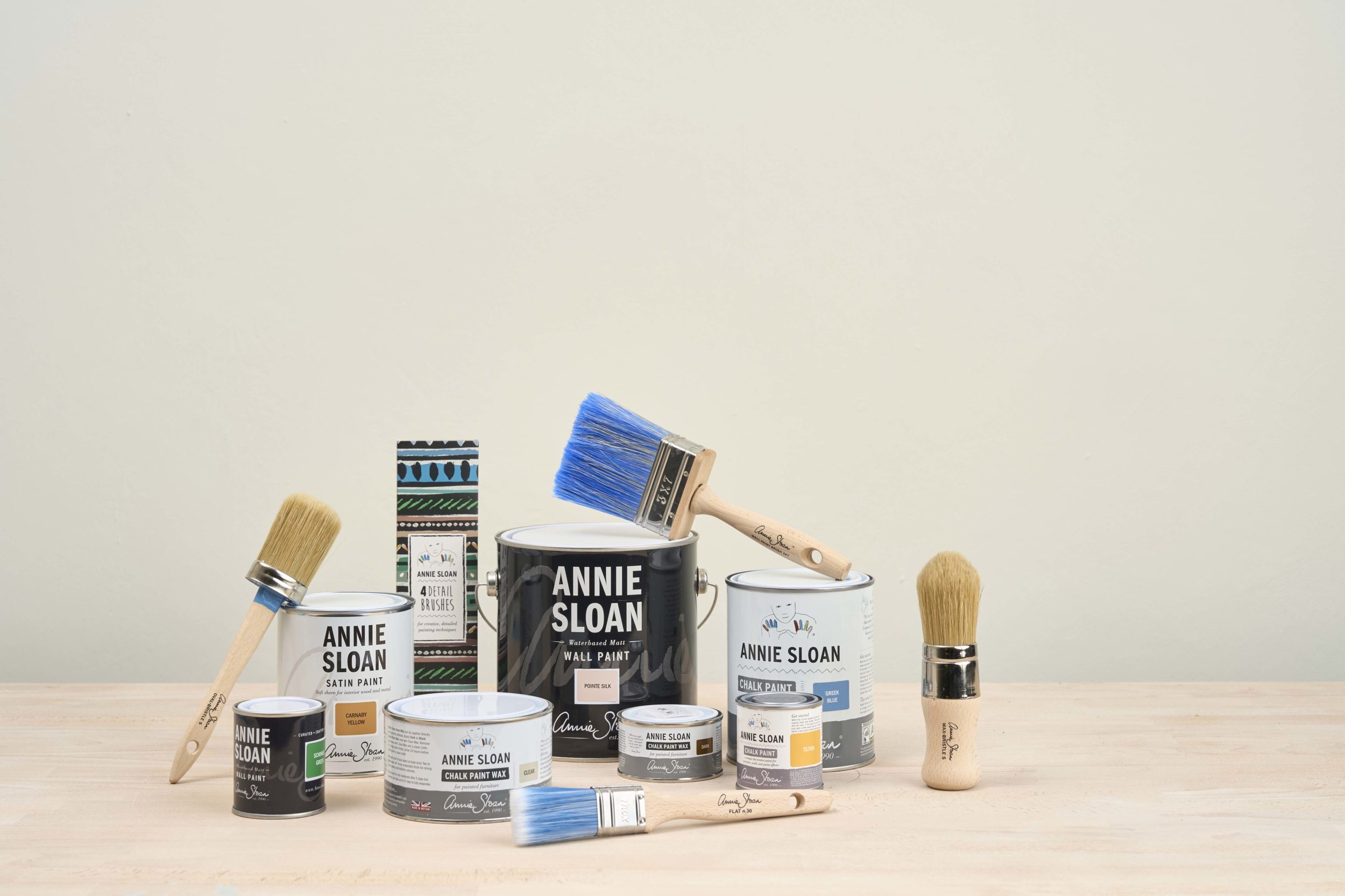 Group Shot of Annie Sloan Paint and Accessories