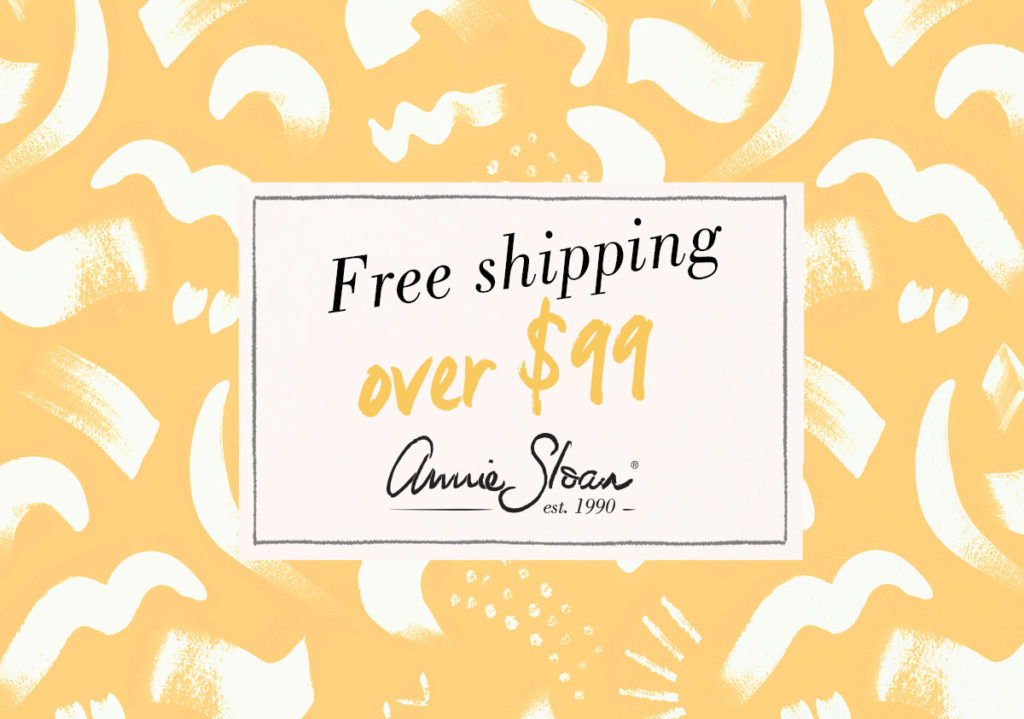 Annie Sloan Free Shipping over $99 Graphic