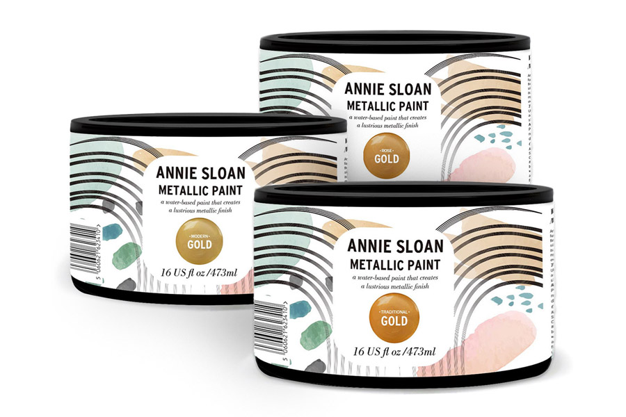 Annie Sloan Metallic Paints group shot