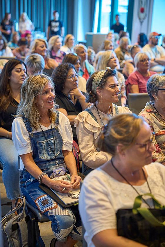 Audience listening to Annie Sloan at NOLA event