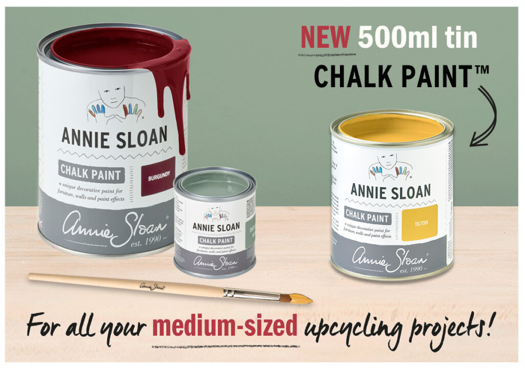 new 500ml chalk paint tin size available