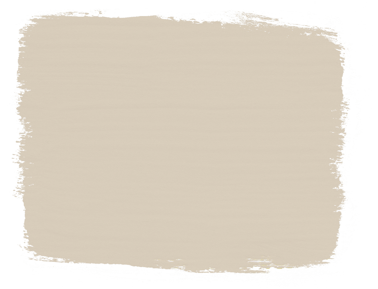 Dry swatch of Chalk Paint in Canvas