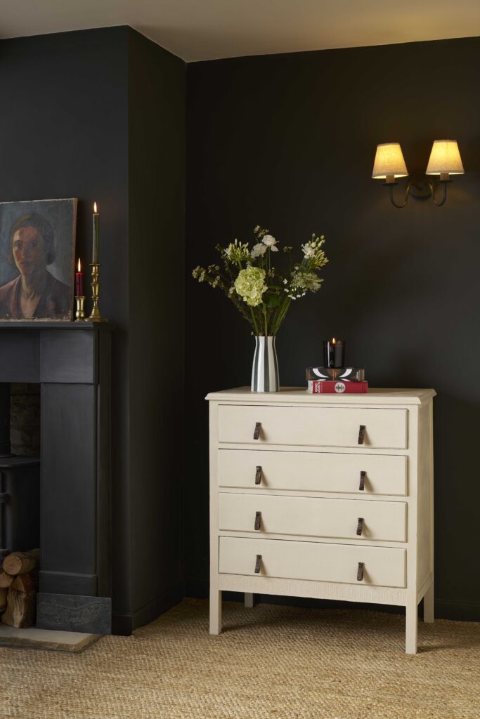 Canvas Chalk Paint on chest of drawers