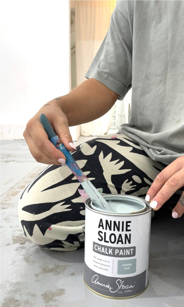 Artist Molly Hawkins transformed a blank gallery into an explosion of bold shapes, playful murals and creative joy using Chalk Paint™