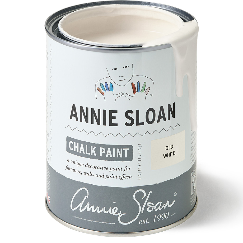 Old white chalk paint