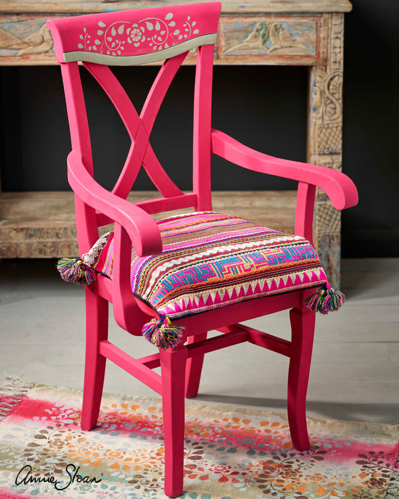 Capri Pink used on chair
