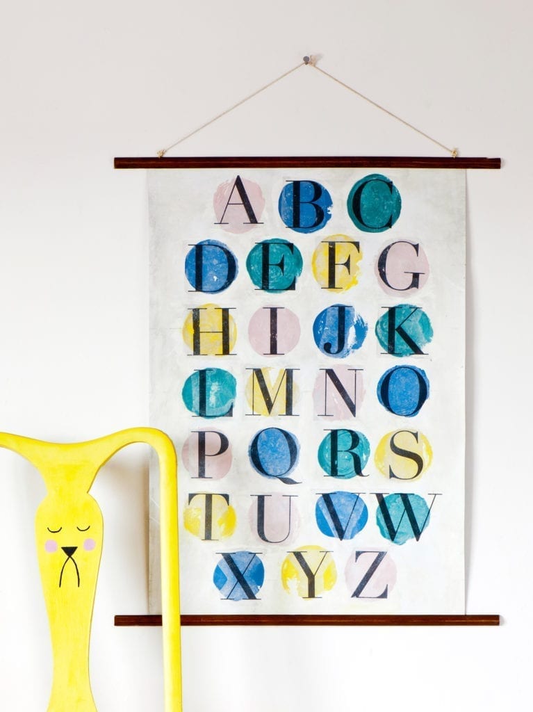 Alphabet Banner by Annie Sloan from Annie Sloan Paints Everything CREDIT CICO Book Christopher Drake