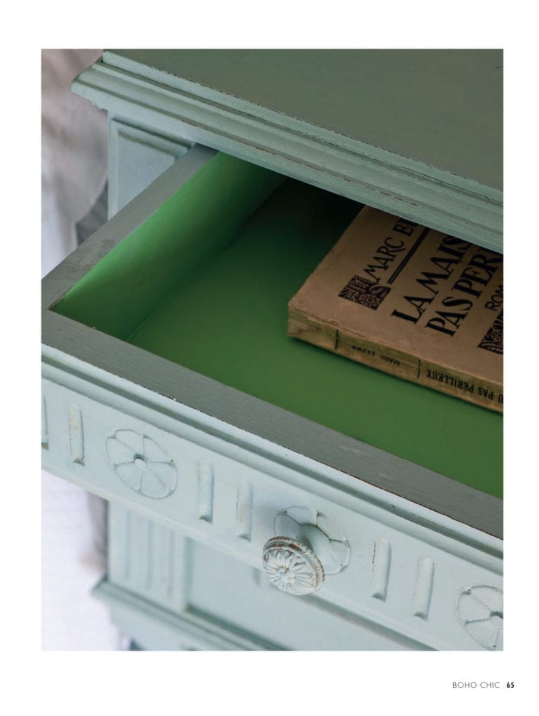 Colour Recipes for Painted Furniture and More by Annie Sloan book published by Cico Boho Chic page 64