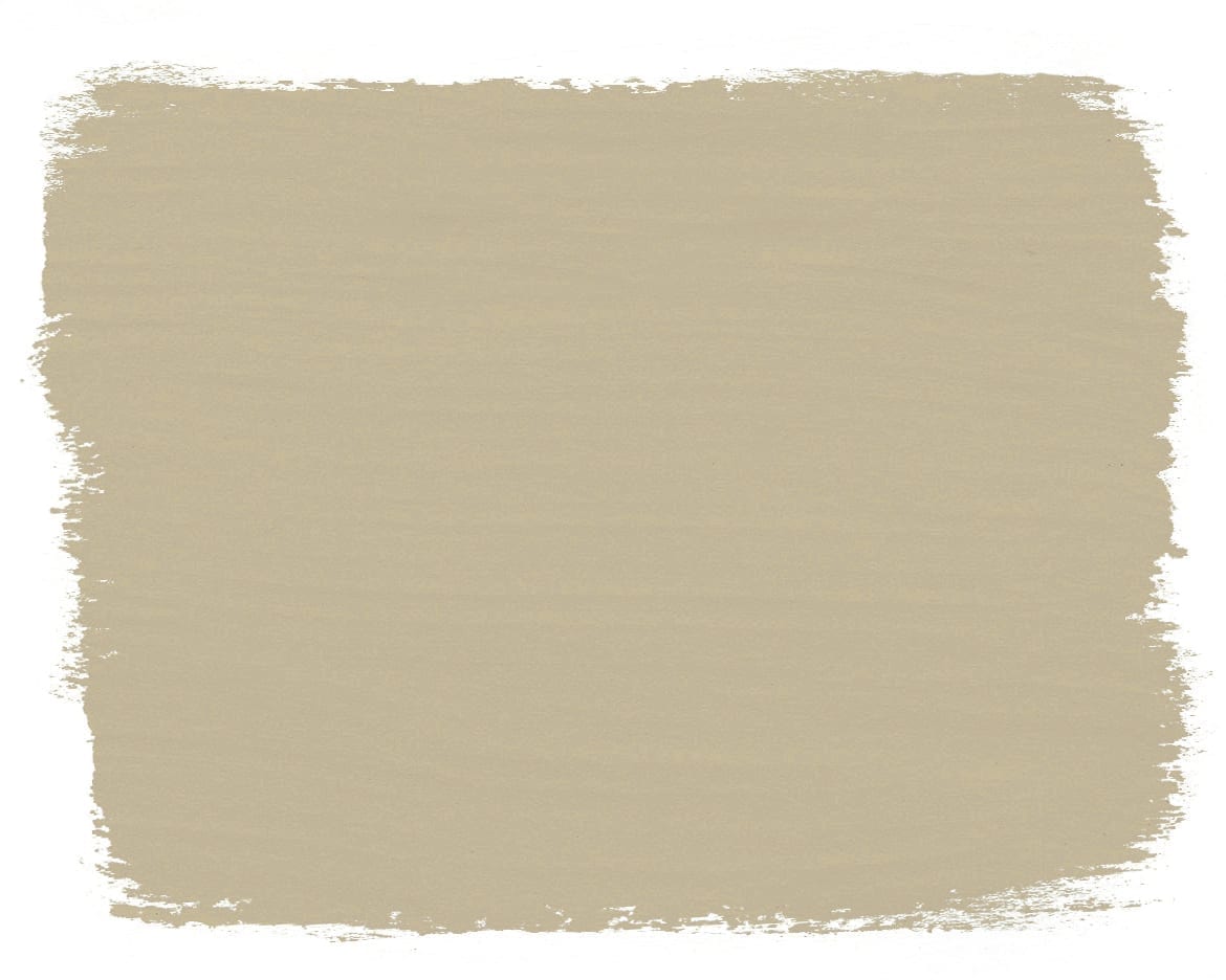 Paint swatch of Country Grey Chalk Paint® furniture paint by Annie Sloan, a rustic putty cream beige