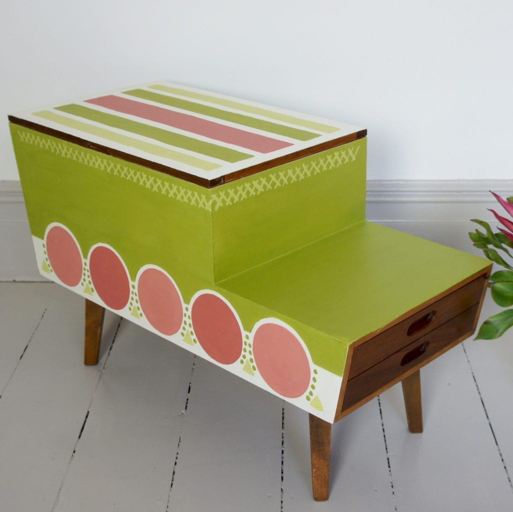 Furniture painted with an Annie Sloan with Charleston Decorative Paint Set in Firle, by Myfanwy