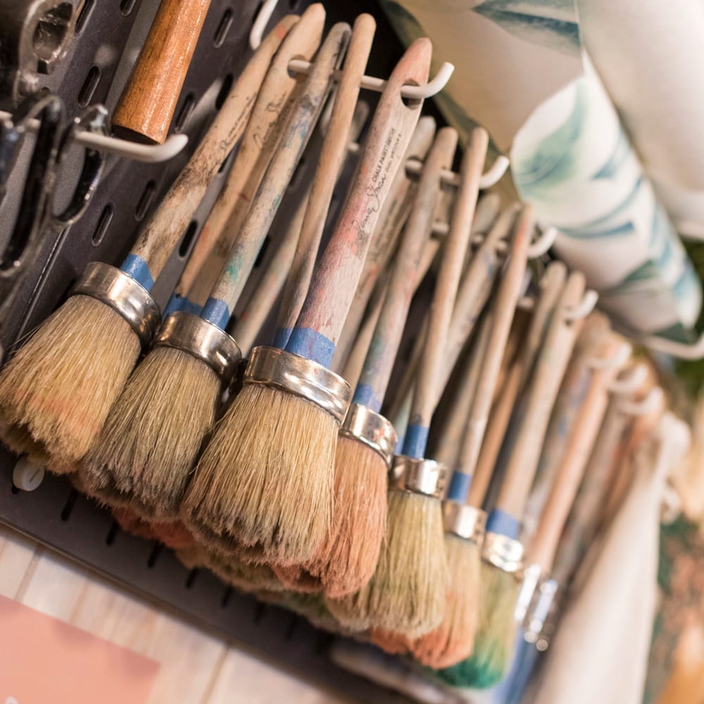 Photo by Lara Roberts from Annie Sloan Stockists Plant and Paint Hull Chalk Paint Brushes