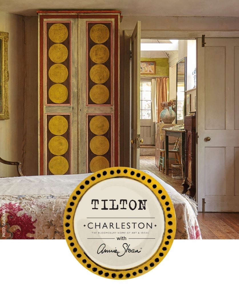 Vanessa Bell's bedroom in Charleston Chalk Paint by Annie Sloan in Tilton inspiration photo credit Gavin Kingcome