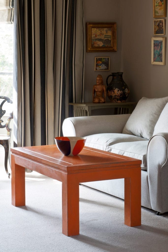 Coffee Table pained with Chalk Paint® by Annie Sloan in Barcelona Orange