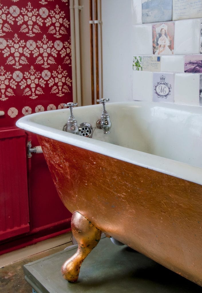 Copper Gilded Bath at Annie Sloan HQ