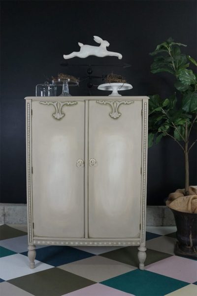 Olivia Lacy's diluted Chalk Paint® cabinet
