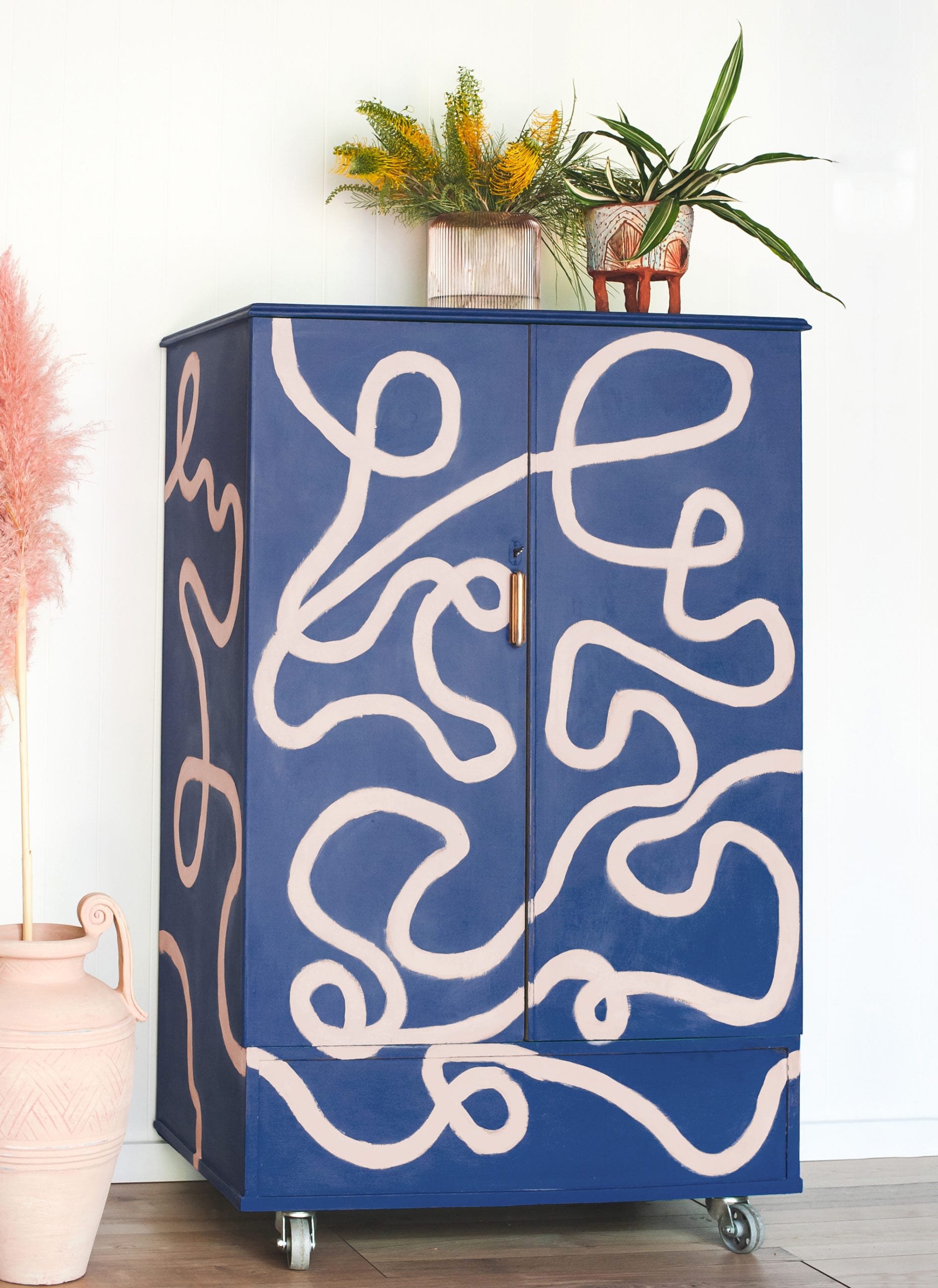 Picasso Inspired Squiggle Cabinet by Polly Coulson | Annie Sloan